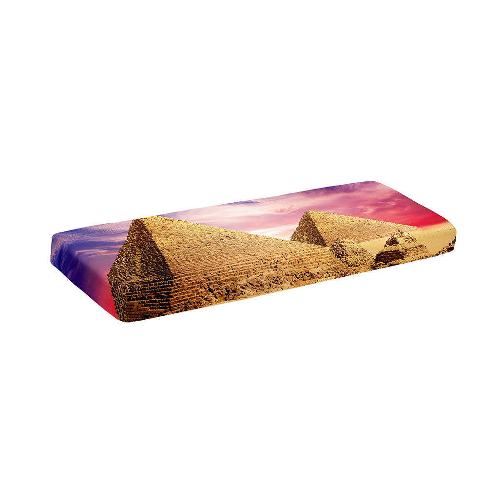 Purple Cloud Pyramid Print Piano Keyboard Cover