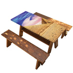 Purple Cloud Pyramid Print Picnic Table Cover