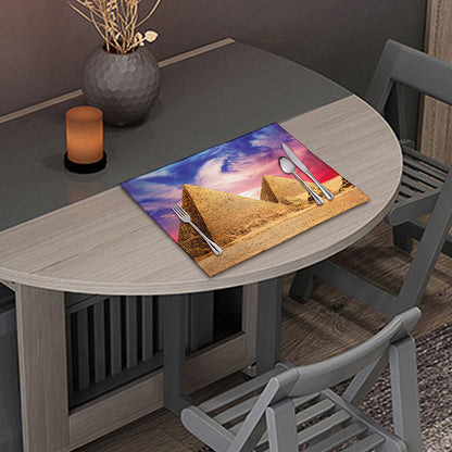 Purple Cloud Pyramid Print Placemat