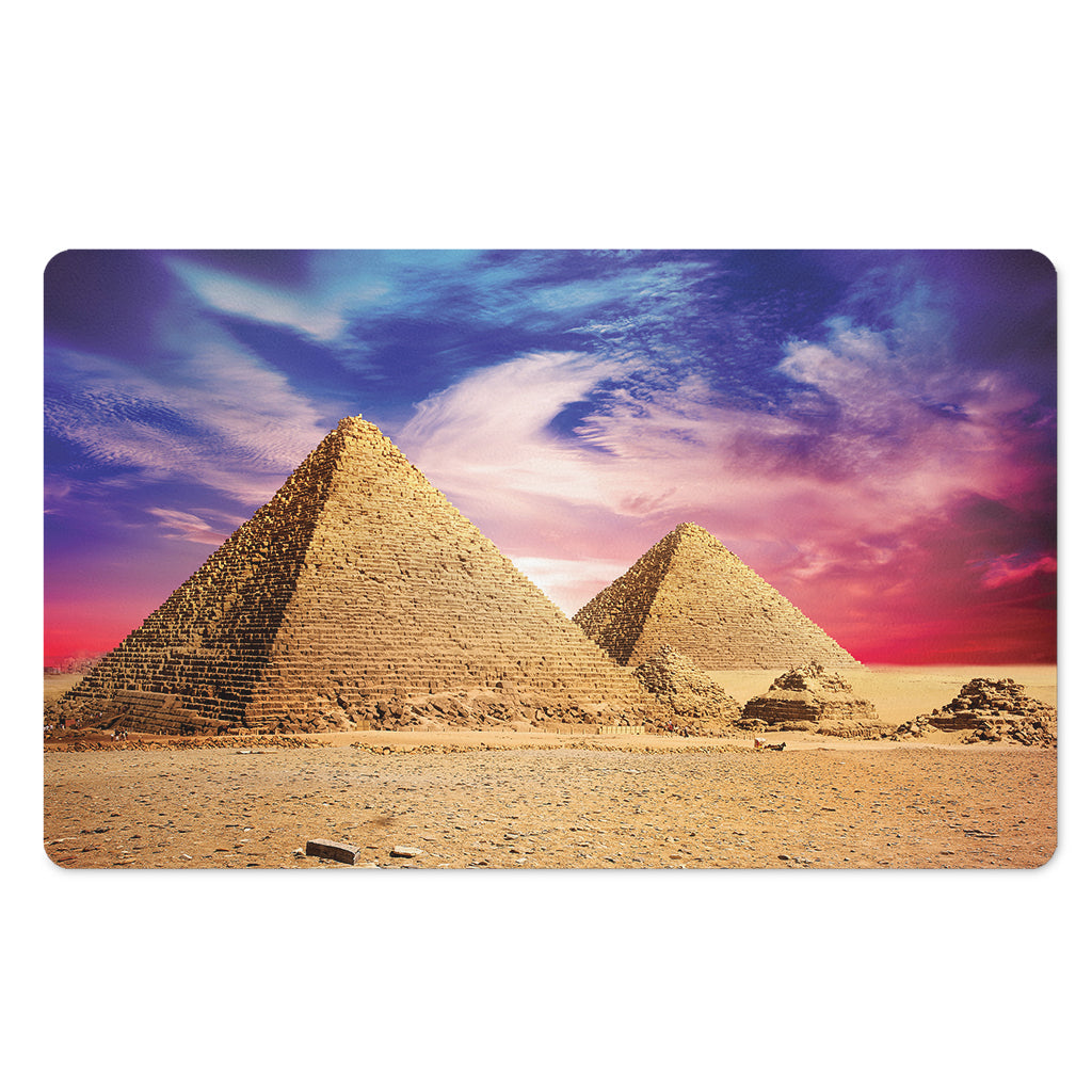 Purple Cloud Pyramid Print Polyester Doormat