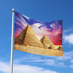 Purple Cloud Pyramid Print Polyester Flag