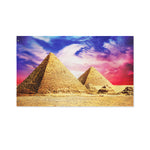 Purple Cloud Pyramid Print Polyester Flag