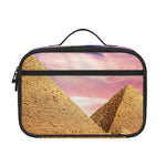 Purple Cloud Pyramid Print Portable Lunch Bag