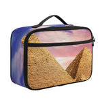 Purple Cloud Pyramid Print Portable Lunch Bag