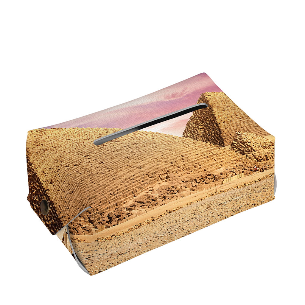 Purple Cloud Pyramid Print Rectangle Tissue Box Cover
