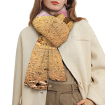 Purple Cloud Pyramid Print Scarf