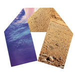 Purple Cloud Pyramid Print Scarf