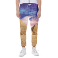Purple Cloud Pyramid Print Joggers