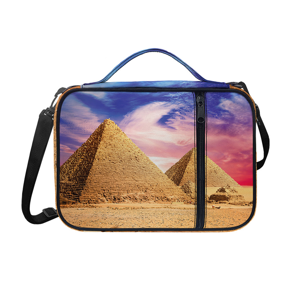 Purple Cloud Pyramid Print Shoulder Strap Bible Bag