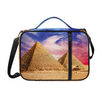 Purple Cloud Pyramid Print Shoulder Strap Bible Bag