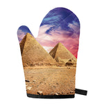 Purple Cloud Pyramid Print Single Oven Mitt