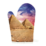 Purple Cloud Pyramid Print Single Oven Mitt