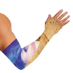 Purple Cloud Pyramid Print Sun Protection Arm Sleeves