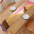 Purple Cloud Pyramid Print Table Runner