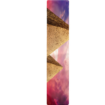 Purple Cloud Pyramid Print Table Runner
