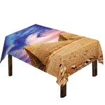 Purple Cloud Pyramid Print Tablecloth