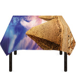 Purple Cloud Pyramid Print Tablecloth