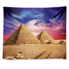 Purple Cloud Pyramid Print Tapestry