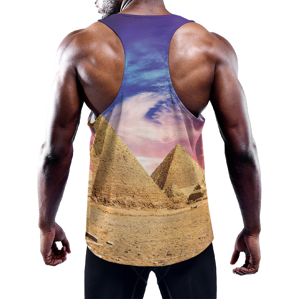 Purple Cloud Pyramid Print Training Tank Top