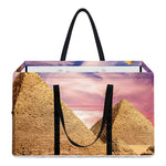 Purple Cloud Pyramid Print Utility Tote Bag