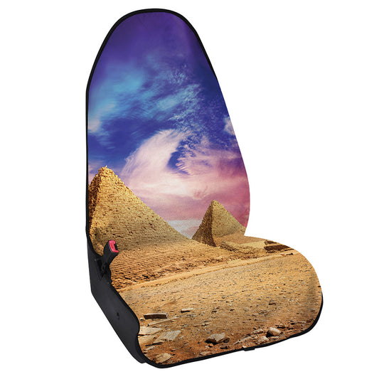Purple Cloud Pyramid Print Waterproof Car Seat Cover
