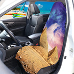 Purple Cloud Pyramid Print Waterproof Car Seat Cover