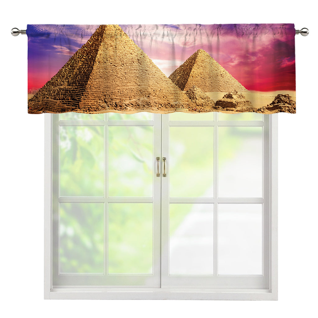 Purple Cloud Pyramid Print Window Valance