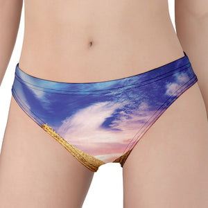 Purple Cloud Pyramid Print Women's Panties