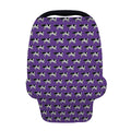 Purple Cow Pattern Print Baby Seat Cover