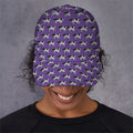 Purple Cow Pattern Print Baseball Cap