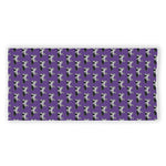 Purple Cow Pattern Print Beach Towel