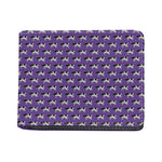 Purple Cow Pattern Print Bifold Wallet