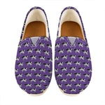 Purple Cow Pattern Print Casual Shoes