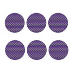 Purple Cow Pattern Print Coaster Set