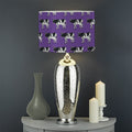 Purple Cow Pattern Print Drum Lamp Shade