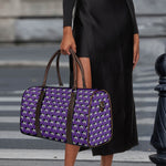 Purple Cow Pattern Print Duffle Bag
