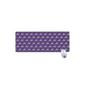 Purple Cow Pattern Print Extended Mouse Pad