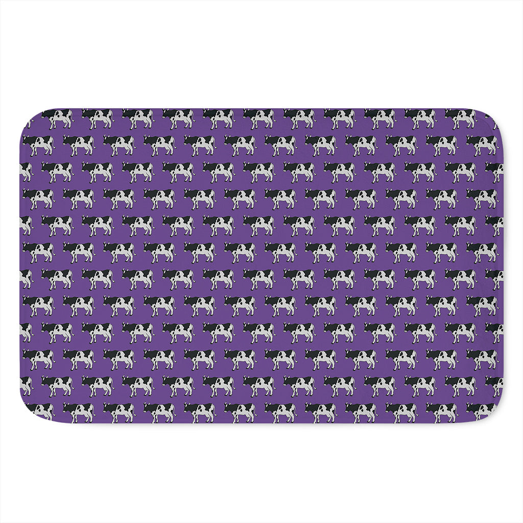 Purple Cow Pattern Print Indoor Door Mat