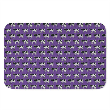 Purple Cow Pattern Print Indoor Door Mat