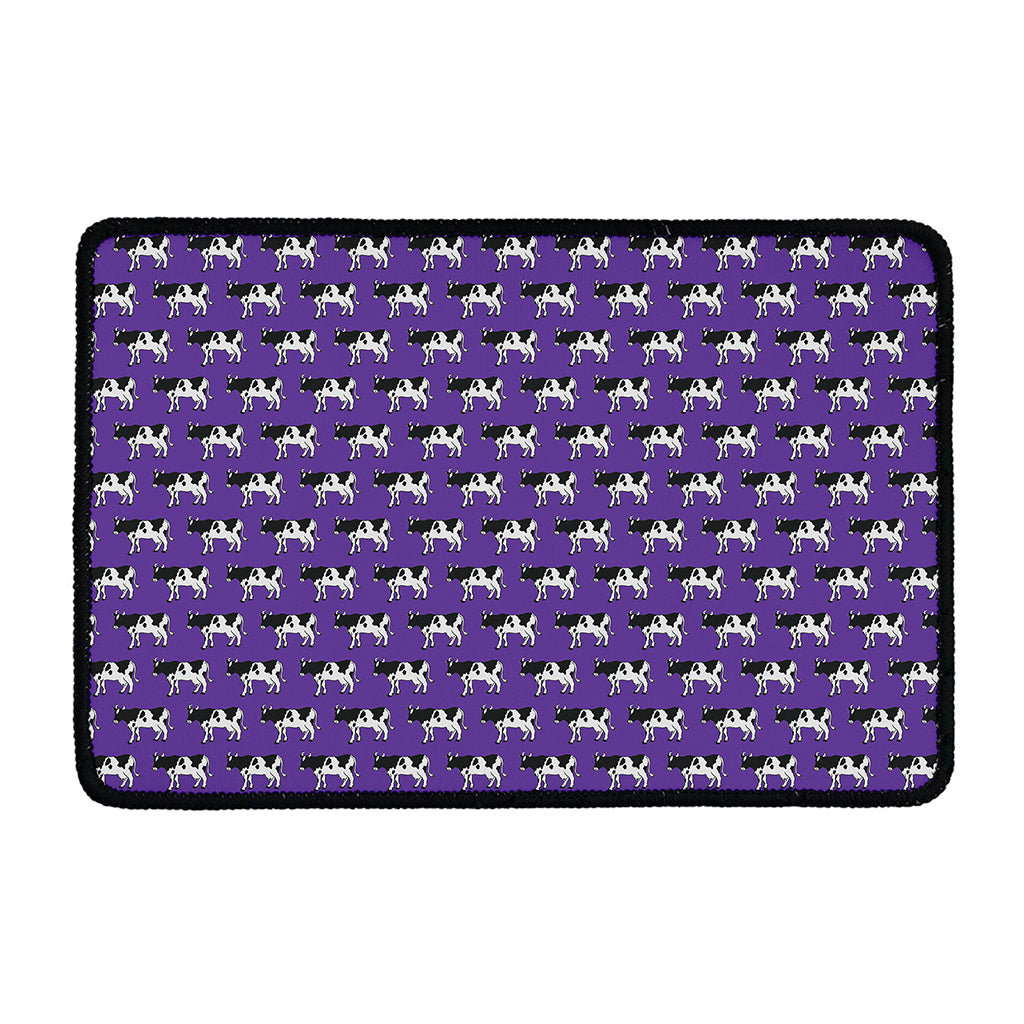Purple Cow Pattern Print Kitchen Mat