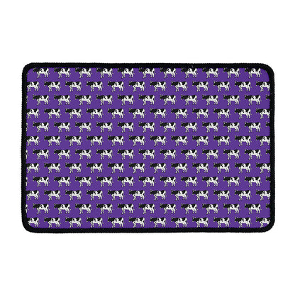 Purple Cow Pattern Print Kitchen Mat