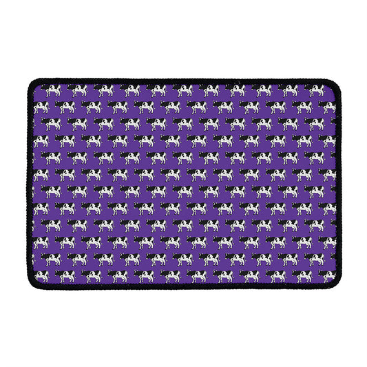 Purple Cow Pattern Print Kitchen Mat