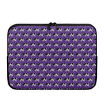Purple Cow Pattern Print Laptop Sleeve