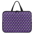 Purple Cow Pattern Print Laptop Sleeve With Handle
