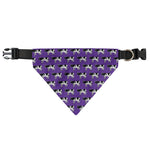 Purple Cow Pattern Print Over The Collar Dog Bandana