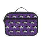Purple Cow Pattern Print Portable Lunch Bag