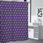 Purple Cow Pattern Print Premium Shower Curtain