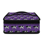 Purple Cow Pattern Print Small Lunch Bag