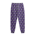 Purple Cow Pattern Print Sweatpants