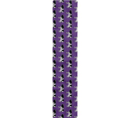 Purple Cow Pattern Print Table Runner